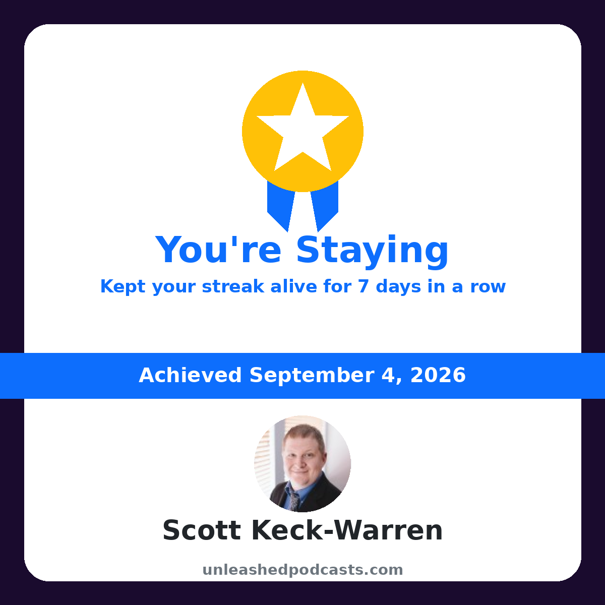 Scott Keck-Warren is Staying on UnleashedPodcasts